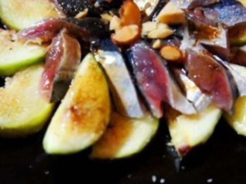 簡単パーティーレシピ、秋刀魚と無花果のサラダ